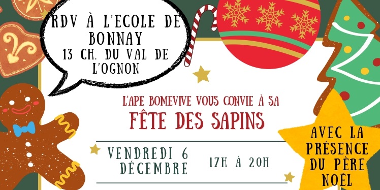 Fête Sapins APE - Bandeau